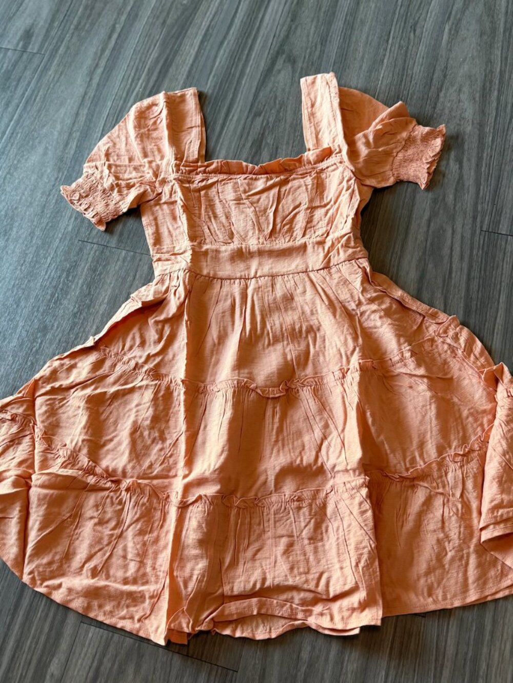 Puff Sleeve Tiered Mini Dress